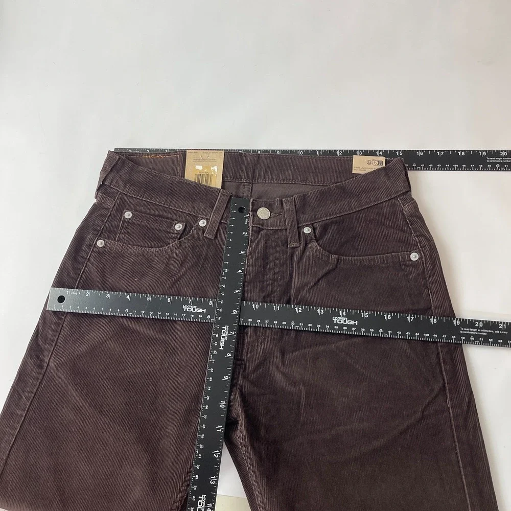 Levis Pants Mens 30x30 Brown 505 Corduroy Pinwale Regular Fit Straight Preppy